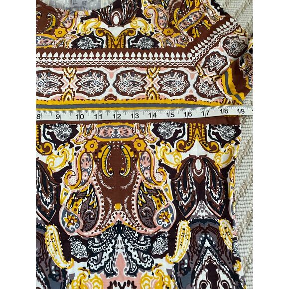 VENUS Tunic Dress Womens Size Medium Long Sleeves Stretch Boho KNIT SHEATH DRESS - Picture 15 of 16